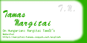 tamas margitai business card